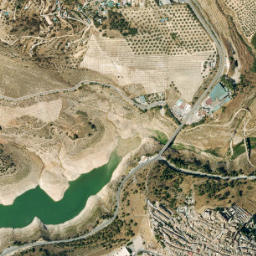 Iznájar map(satellite map)