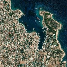 Spétses map(satellite map)