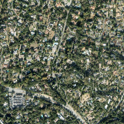 Austin California High Resolution Satellite Map