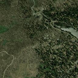 Huntington Lake California High Resolution Satellite Map