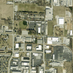 2932 E Bergman St Springfield MO High Resolution Satellite Map