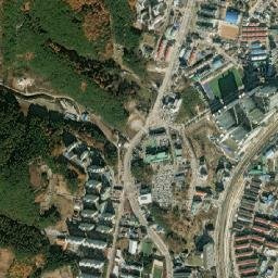 Taebaek-si map(satellite map)