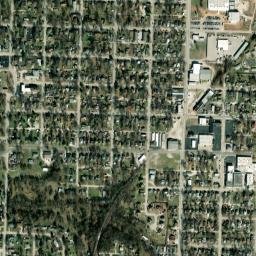 101-199 N Ash Ave Webb City MO High Resolution Satellite Map
