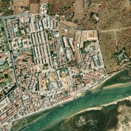 Cabanas de Tavira map(satellite map)