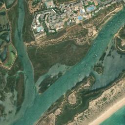 Satellite view of Cabanas De Tavira