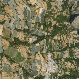 Bérchules map(satellite map)