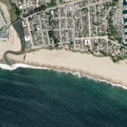 Seabright California High Resolution Satellite Map