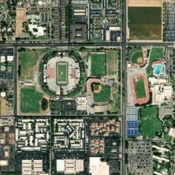 1628-1702 E Bulldog Ln Fresno CA High Resolution Satellite Map