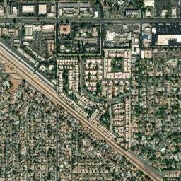 4860-4872 N Hulbert Ave Fresno CA High Resolution Satellite Map