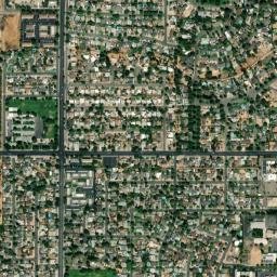 3981-3989 N Angus St Fresno CA High Resolution Satellite Map