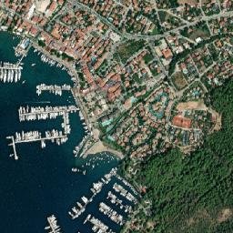 Göcek map(satellite map)