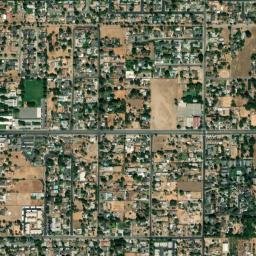 East Huntington Ave, Fresno, California High Resolution Satellite Map
