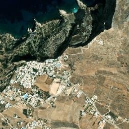 Folégandros map(satellite map)