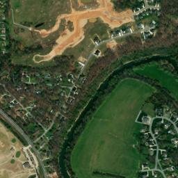 Shady Bluff Tennessee High Resolution Satellite Map