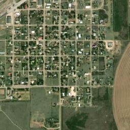 South Street, Texhoma, OK, USA High Resolution Satellite Map