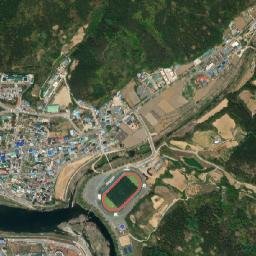 Cheongsong gun map(satellite map)