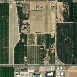 Woodlake Junction California High Resolution Satellite Map