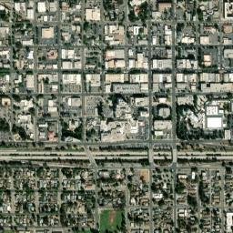 Visalia map(satellite map)