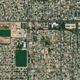 4800-4898 W Walnut Ave Visalia CA High Resolution Satellite Map
