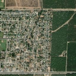 648 N Brundage Ave Farmersville CA High Resolution Satellite Map