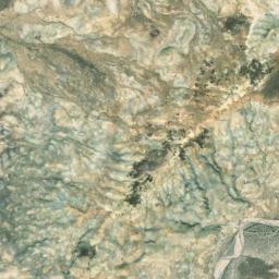Satellite view of The Bisti/De-Na-Zin badlands