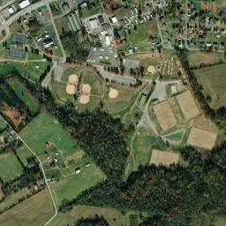Pineville Tennessee High Resolution Satellite Map