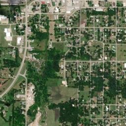 Wyandotte Street, Locust Grove, OK High Resolution Satellite Map