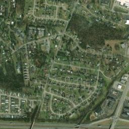 Forktown Tennessee High Resolution Satellite Map