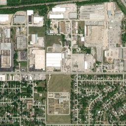 7543 East Pine Street, Tulsa, OK 74115 High Resolution Satellite Map