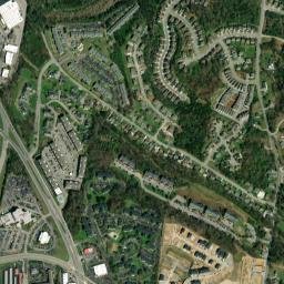 Hermitage Woods Tennessee High Resolution Satellite Map