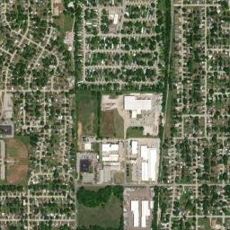 809-813 N Darlington Ave Tulsa OK High Resolution Satellite Map