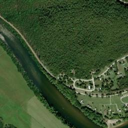 Buffalo City Arkansas High Resolution Satellite Map