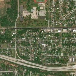 651 N 33rd W Ave Tulsa Oklahoma High Resolution Satellite Map