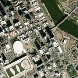 Music City Star Riverfront Station Nashville TN High Resolution Satellite Map