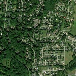 Capshaw Woods Tennessee High Resolution Satellite Map