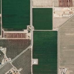 Waukena California High Resolution Satellite Map