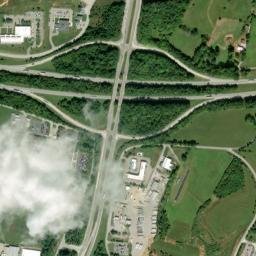 TN-111 & I-40 Cookeville TN 38506 High Resolution Satellite Map