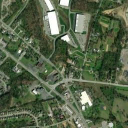 Una Tennessee High Resolution Satellite Map