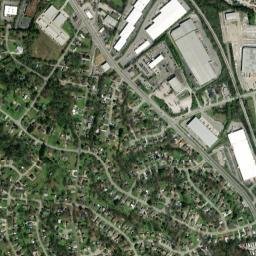 Bakertown Tennessee High Resolution Satellite Map