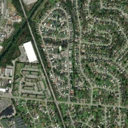 Oakwood Terrace Tennessee High Resolution Satellite Map