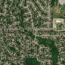 7163 South 77th East Avenue Tulsa OK High Resolution Satellite Map