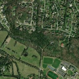 Oak Hampton Tennessee High Resolution Satellite Map