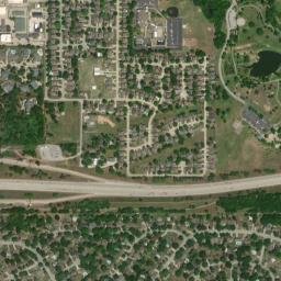 9720 South Darlington Avenue Tulsa High Resolution Satellite Map