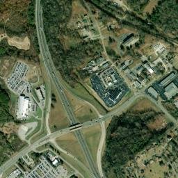 Dante Tennessee High Resolution Satellite Map