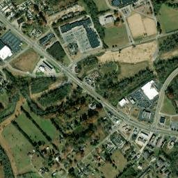 Bell Bridge Tennessee High Resolution Satellite Map