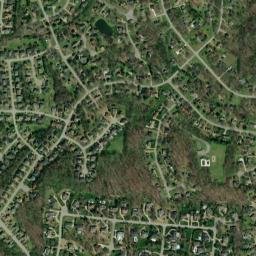 Raintree Forest Tennessee High Resolution Satellite Map