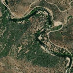 Kern River Highway, Sequoia National Forest High Resolution Satellite Map