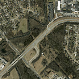 Oak Valley Tennessee High Resolution Satellite Map