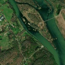 Seven Islands Tennessee High Resolution Satellite Map