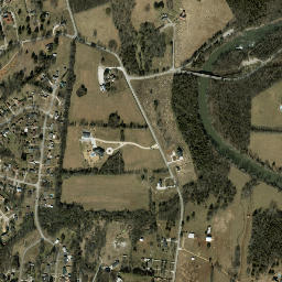 Halewood Hills Tennessee High Resolution Satellite Map